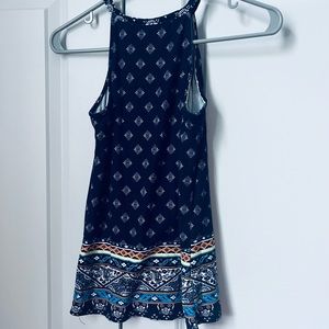 No Boundaries. XS tank top. Navy blue.
